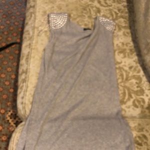 MUSTARD SEED GRAY LONG TOP M